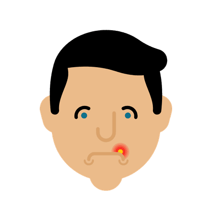 Герпес на губах